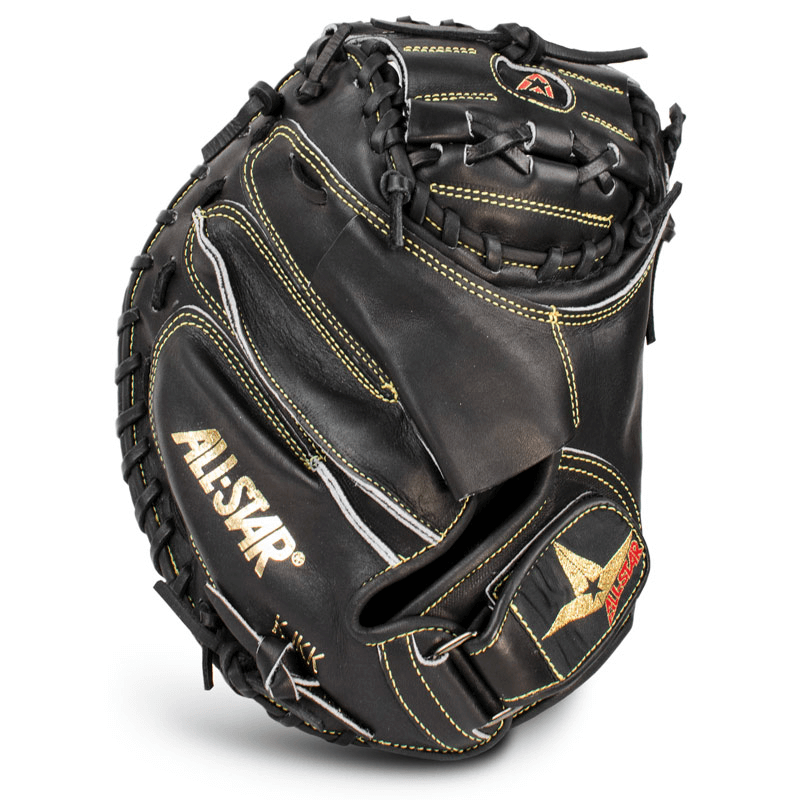 All-Star Pro-Elite Professional Catching Mitt / Solid Black