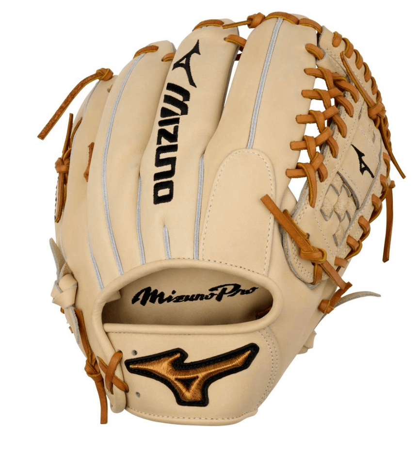Mizuno ProGMP-1000D 12 inch pitching glove made of premium Deguchi Leather, showcasing superior craftsmanship and durability.