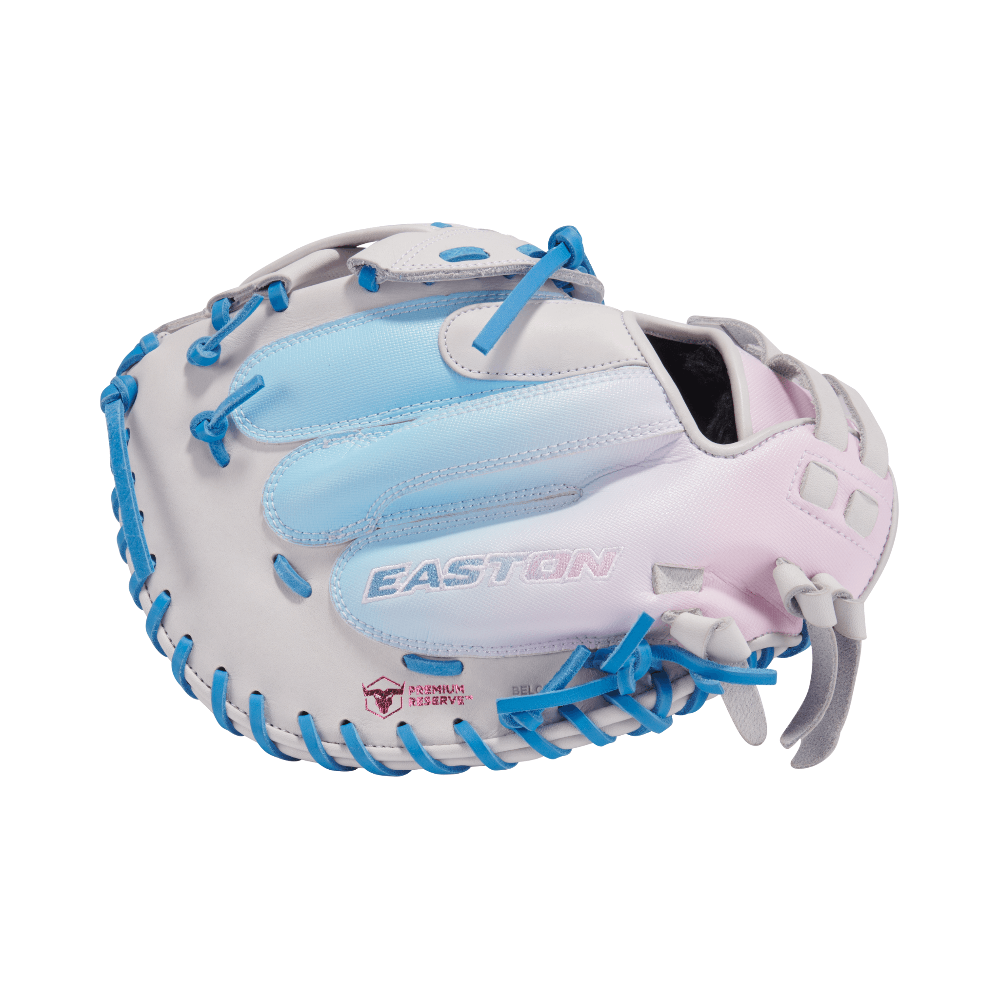 Detailed view of finger slots on the Easton Pro Collections Series Mitt