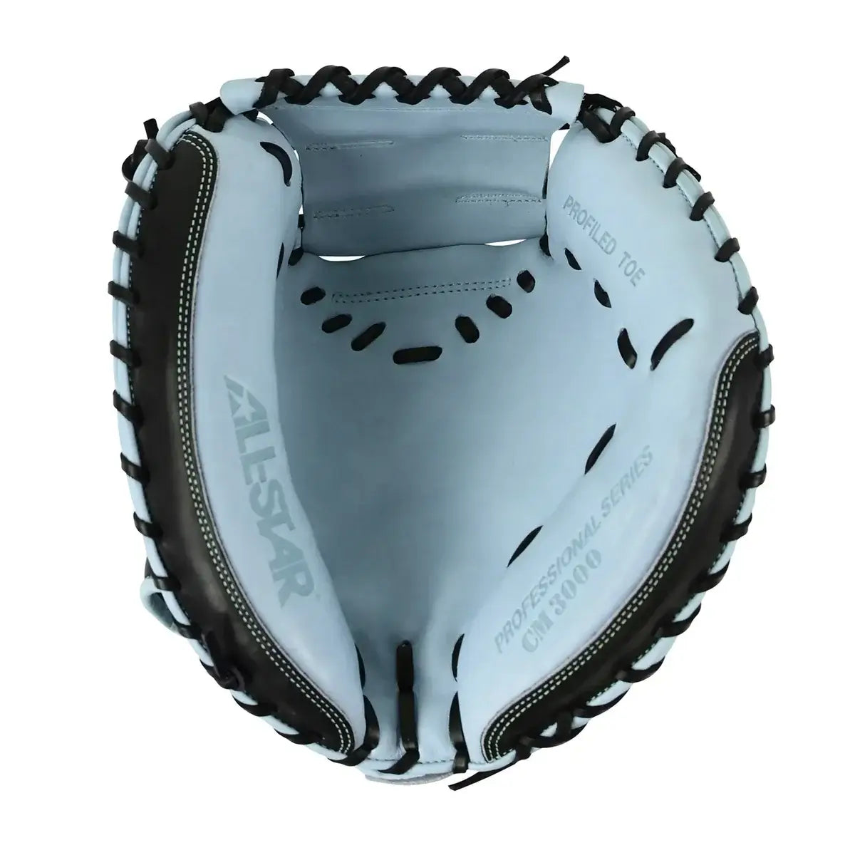 All-Star Pro-Elite™ Professional Catching Mitt 34" Black & Sky Blue