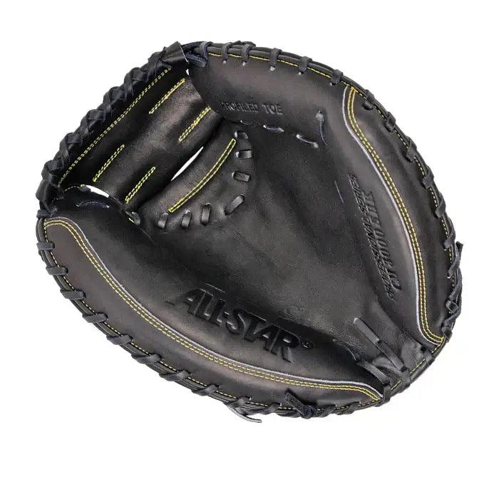 All-Star Pro-Elite Professional Catching Mitt Solid Black CM3000_BK
