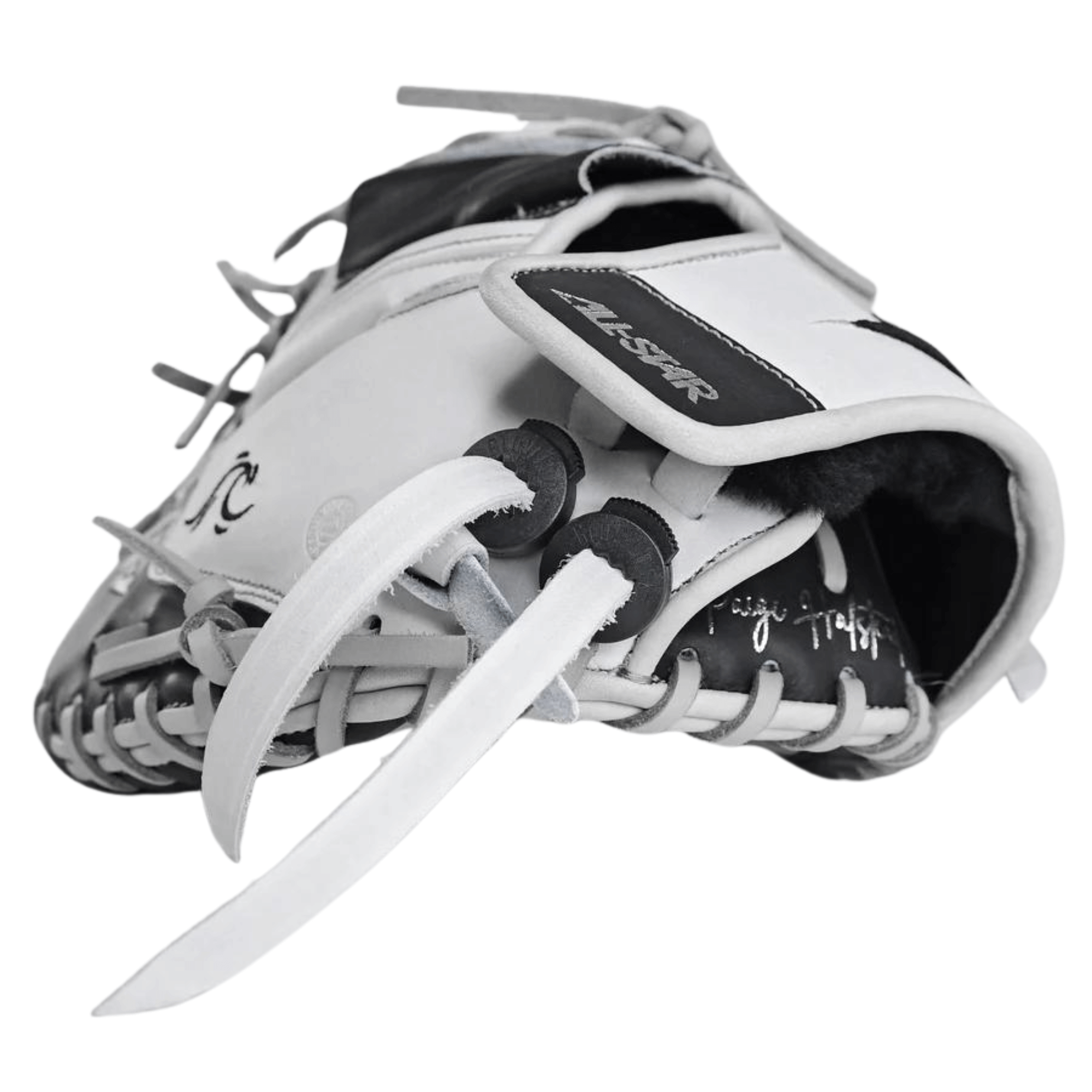 All-Star PHX Fastpitch Catcher's Mitt with adjustable pocket system and premium leather design for ultimate comfort and performance.