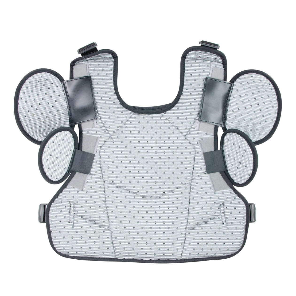 All-Star CPU26 chest protector for umpires, designed for comfort and safety, featuring padded panels and adjustable straps.