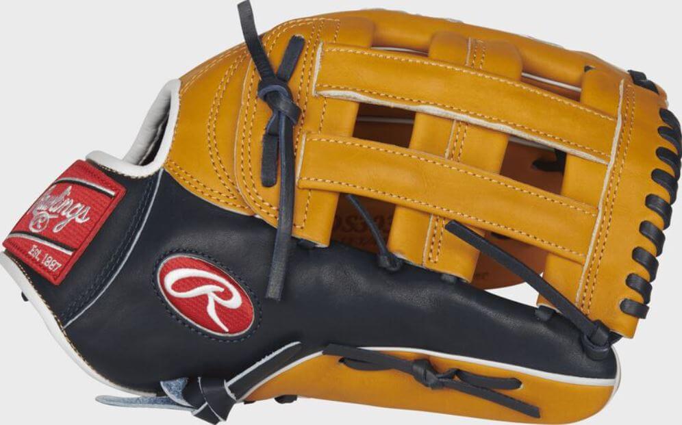 Rawlings Pro Preferred 12.75 Outfield Glove Tan/Navy