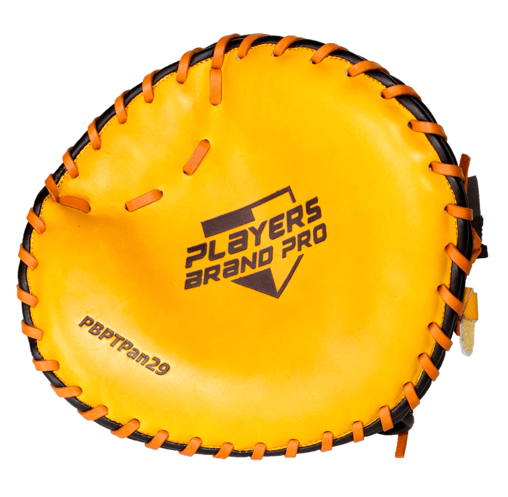 PBPro pancake training glove featuring premium Keystone leather and vibrant yellow design for optimal ball transfer skills.