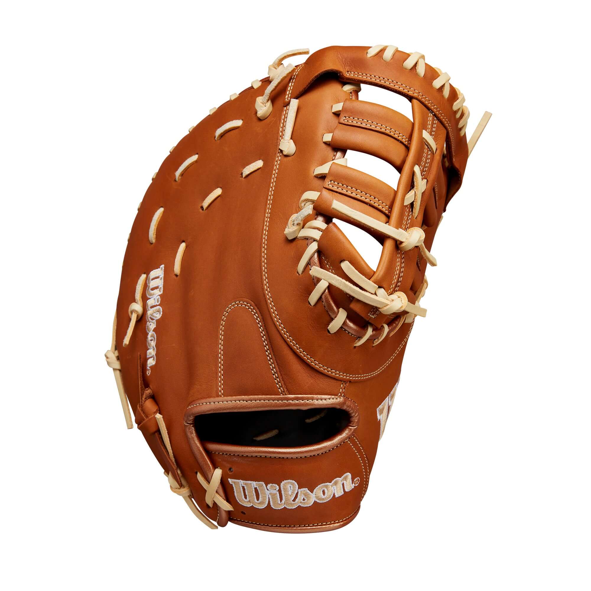 BTL Fall 2024 A1000® 1620 baseball first base mitt in Saddle Tan Full Grain leather, 12.5” size for optimal performance.