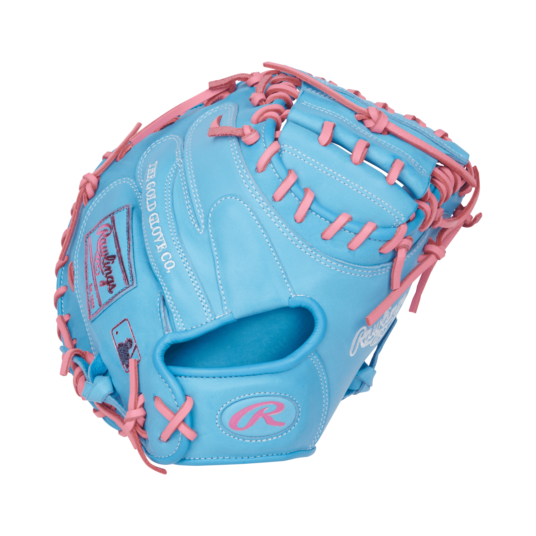 Back view of Rawlings Heart of the Hide Mitt highlighting thumb area