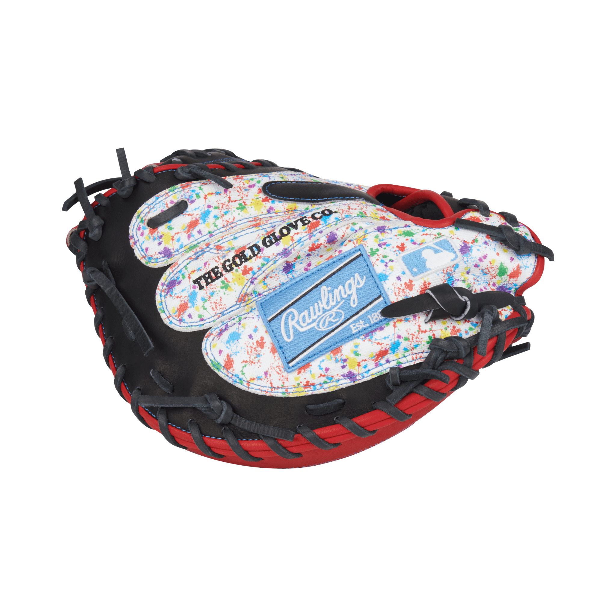 Detailed view of finger slots on the Easton Pro Collections Series Mitt