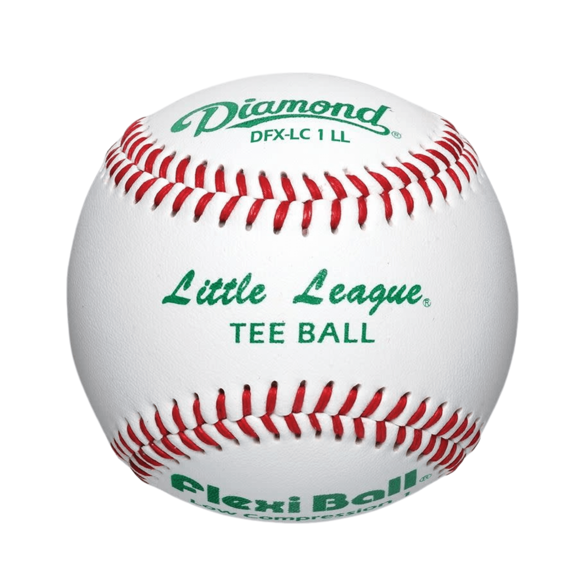 Diamond Little League tee ball DFX-LC1 LL, official 9-inch baseball size, sold by the dozen.