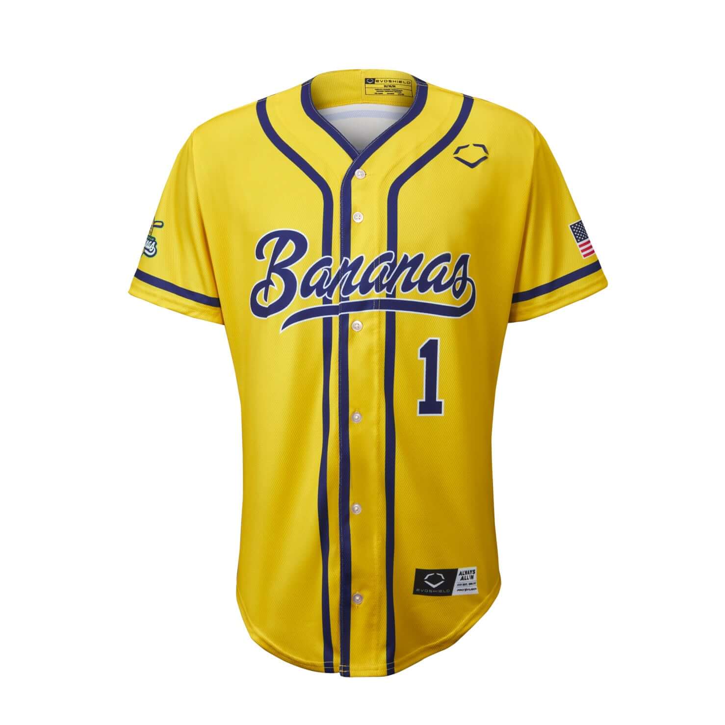 Evoshield Youth Bananas Replica Jersey - Yellow