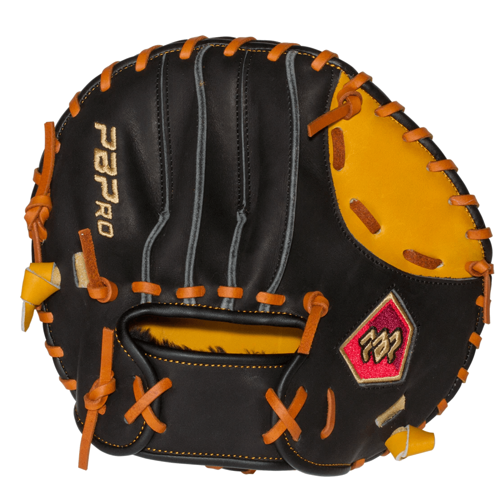 PBPro Pancake Training Glove featuring premium Keystone leather and USA tanned lacing for infield training.