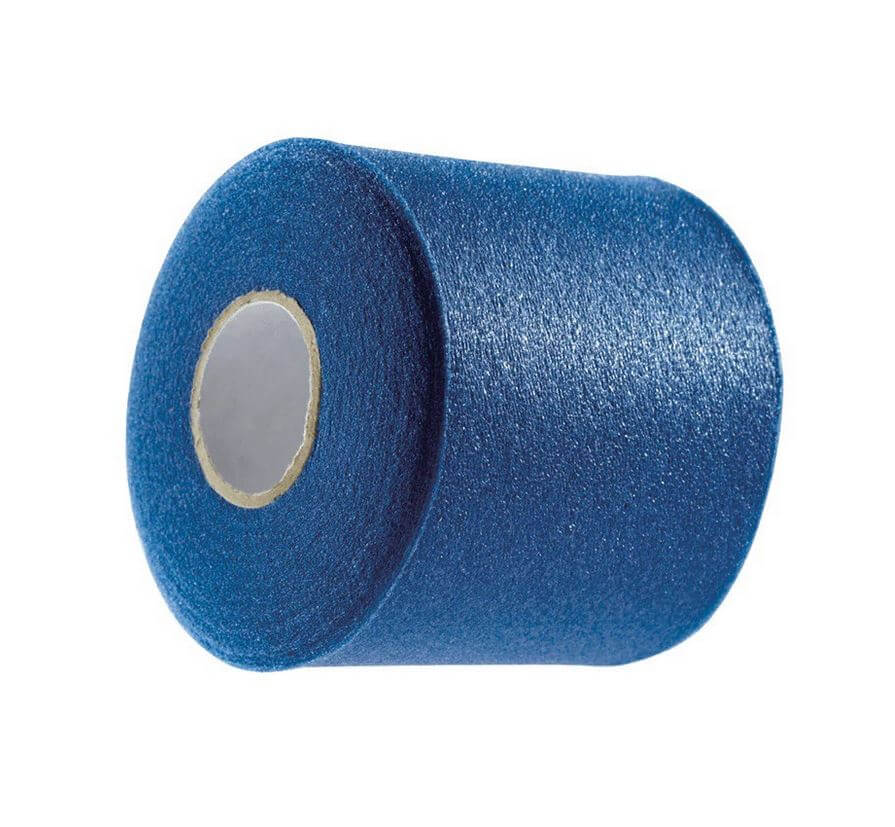 McDavid Underwrap in blue, lightweight foam construction for athlete skin protection during workouts and training.