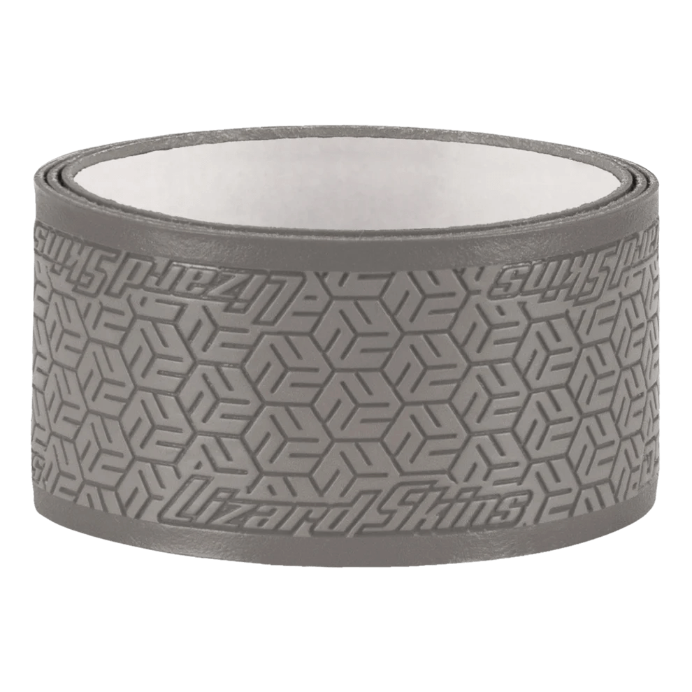 Lizard Skin DSP Ultra Pickleball Grip in graphite gray showing textured surface for enhanced grip and durability.