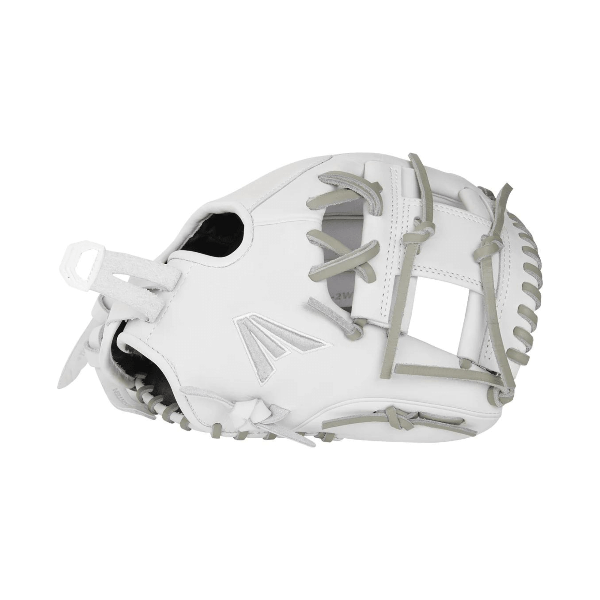 Easton Pro Collection 11.5" softball glove in white with grey accents, designed for elite performance and durability.