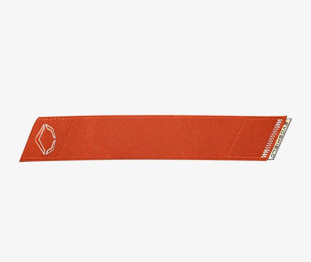 Orange Evoshield Pro-SRZ 2.0 Strap with logo and iridescent pull tab