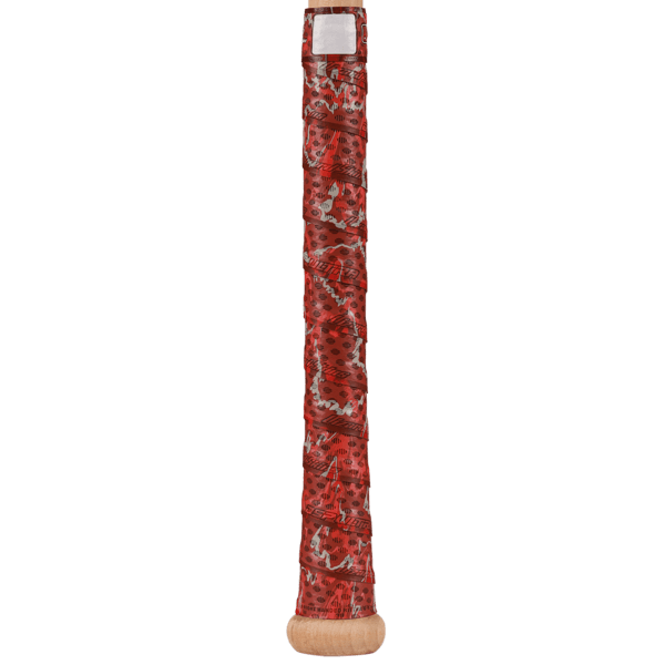 Lizard Skins DSP Ultra Bat Grip in Scarlet Camo, featuring premium adhesive and tactical design for enhanced performance.