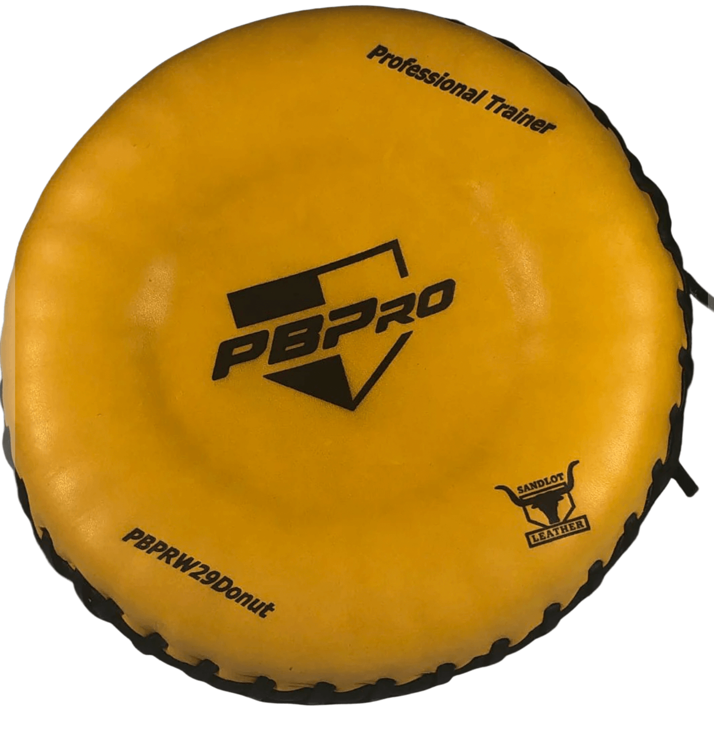 PBPro WashDonutTrainer in yellow, designed for enhancing baseball infield skills and proper mechanics.