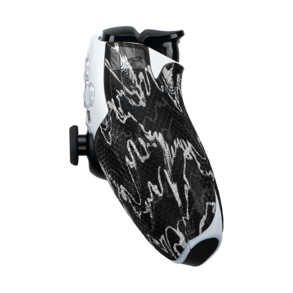 Lizard Skins DSP Controller Grip for PlayStation 5 in black camo design, showcasing comfort and control features.