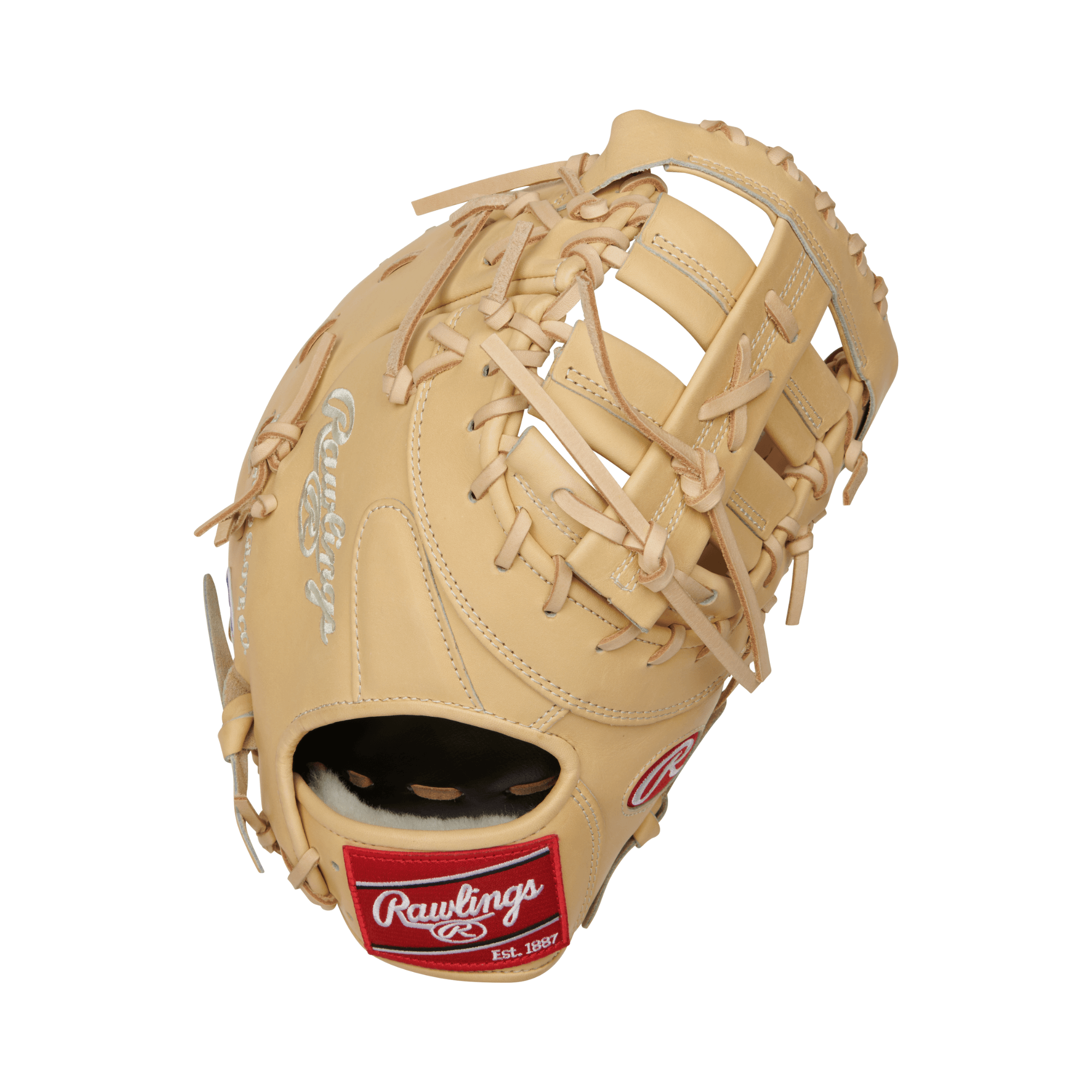 Rawlings Pro Preferred First Base Mitt RHT 13" showcasing premium kip leather and professional design for baseball players.