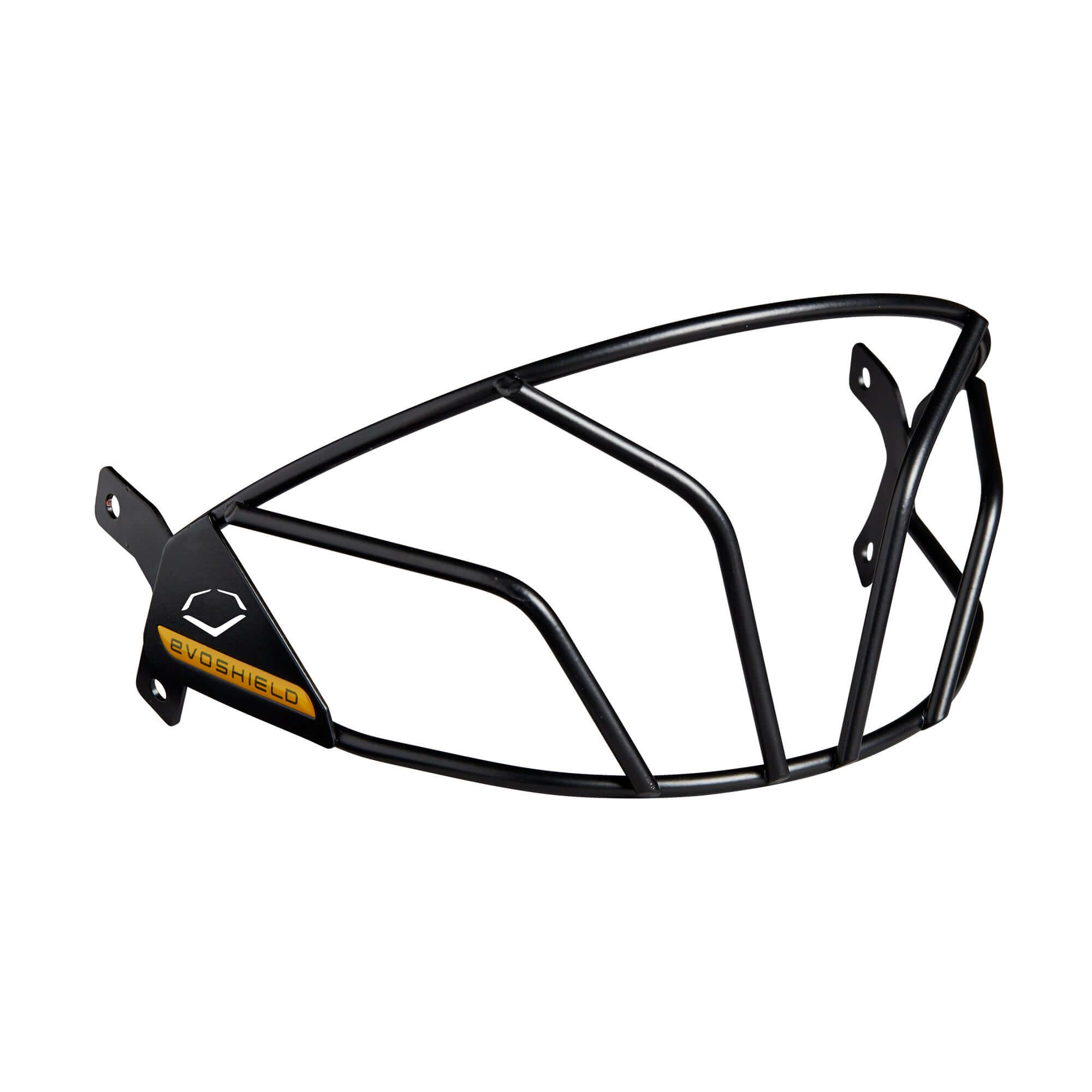 Evoshield XVT Batting Helmet Facemask in black, designed for optimal sightlines and easy installation.