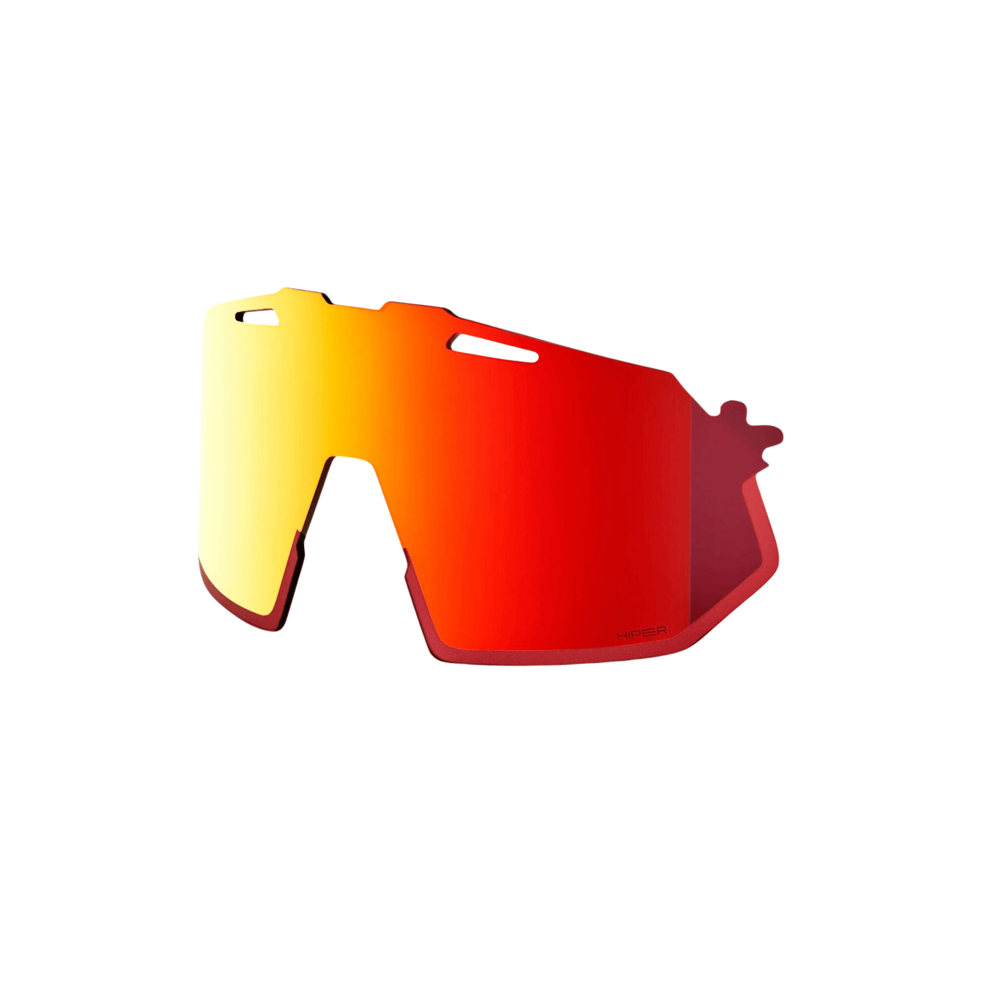 100% HYPERCRAFT SQ Polycarbonate Replacement Lens in HiPER Red Multilayer Mirror for enhanced baseball performance.