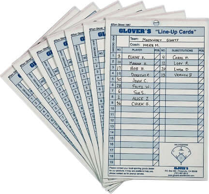 Markwort Glover Line Up Cards 24 Games
