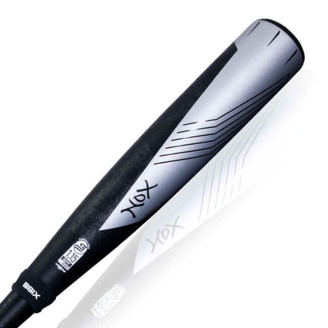 Victus Nox Senior League baseball bat showcasing a sleek design and advanced aluminum construction for superior performance.
