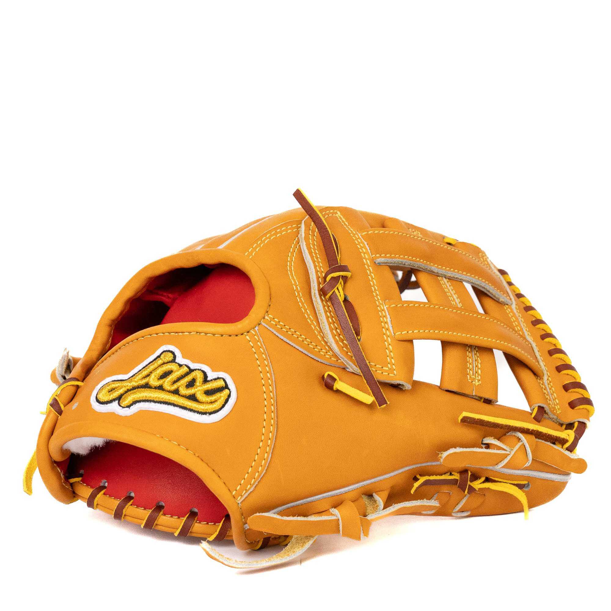 Jax EN-7 Tan infield glove with H web design, featuring a deep pocket for enhanced performance and flexibility.