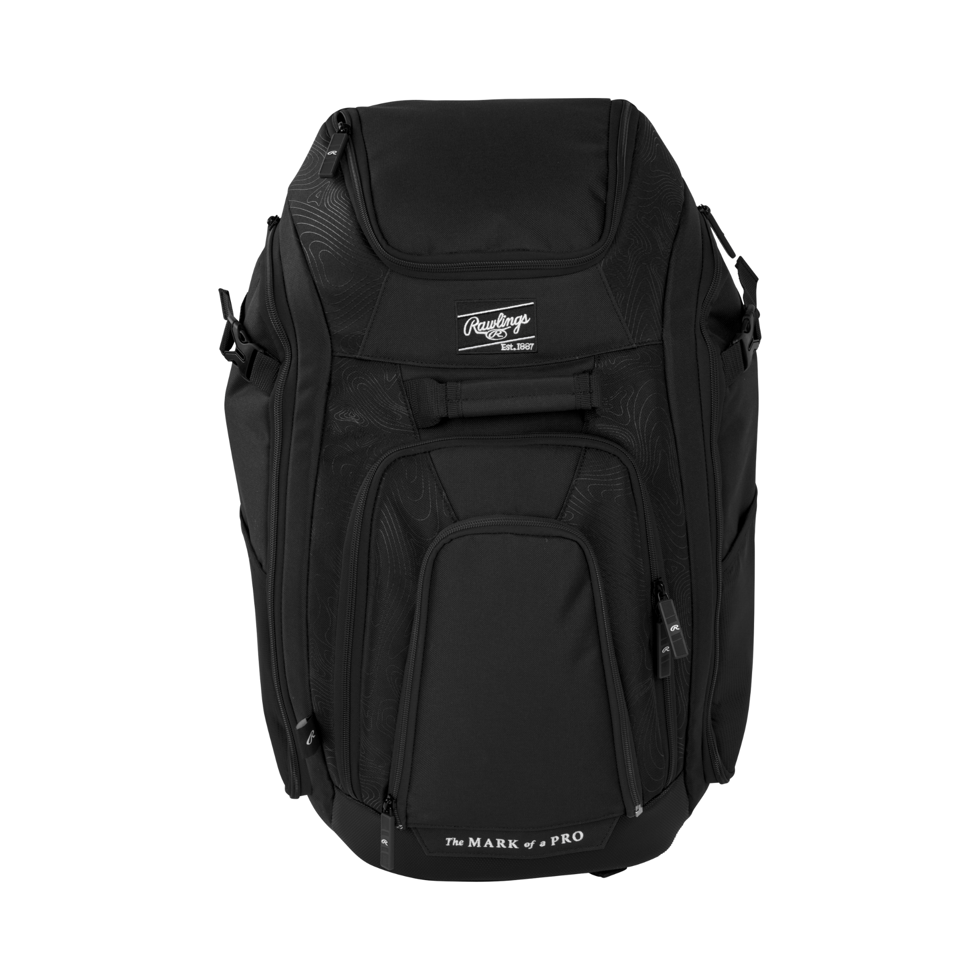 Rawlings Legion 2 Players Backpack, designed for athletes with spacious compartments and durable construction for gear transport.