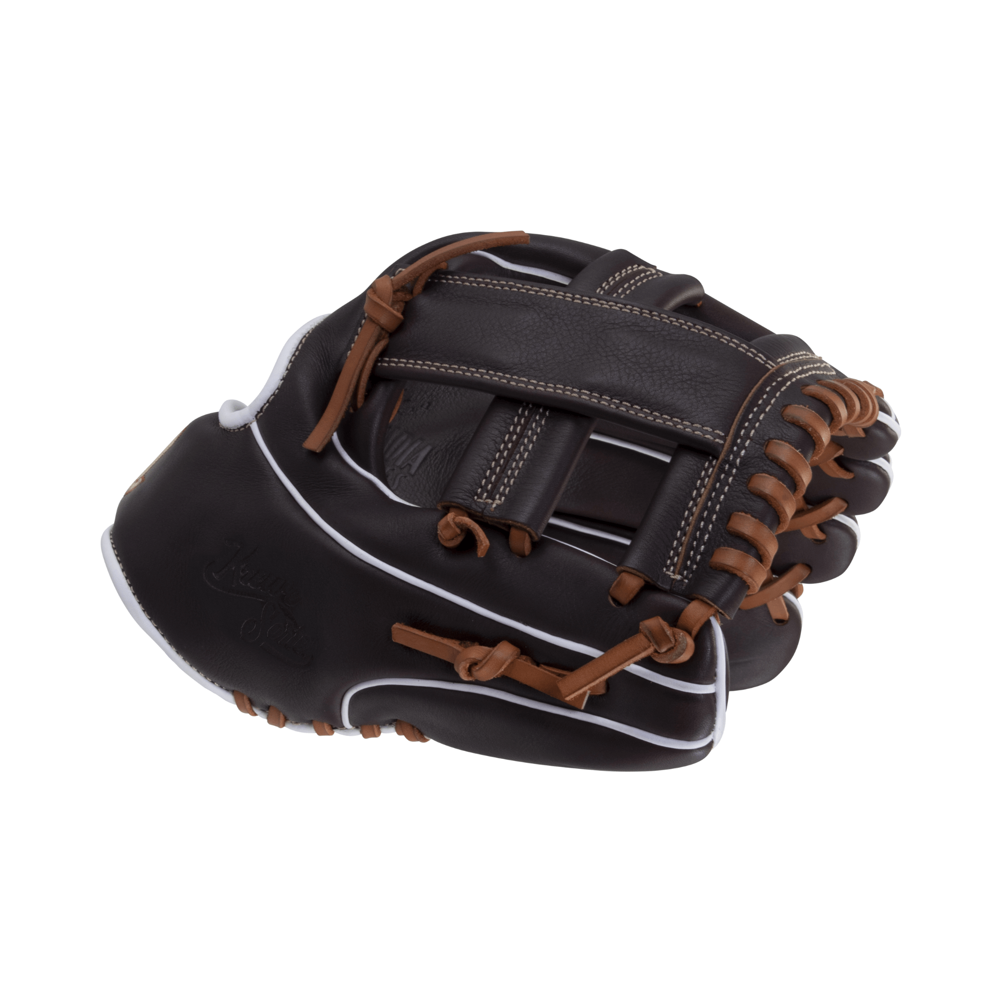 Marucci Krewe M Type 43A4 11.5" glove featuring smooth cowhide leather and enhanced thumb cushioning for comfort.