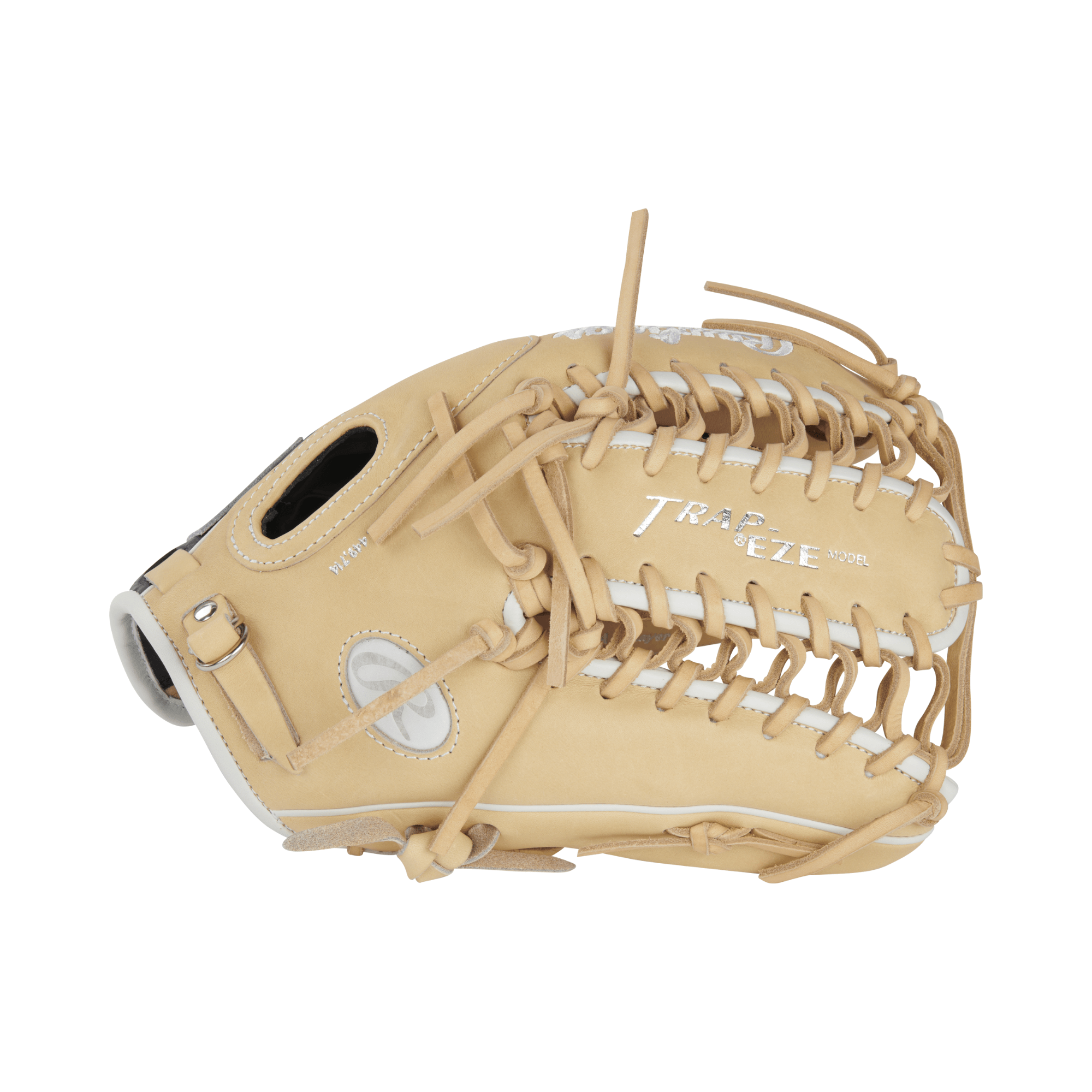 Rawlings Heart Of the Hide Color Sync 8.0 glove, tan leather, Trap-Eze web, 12.75-inch, stylish black and silver accents.