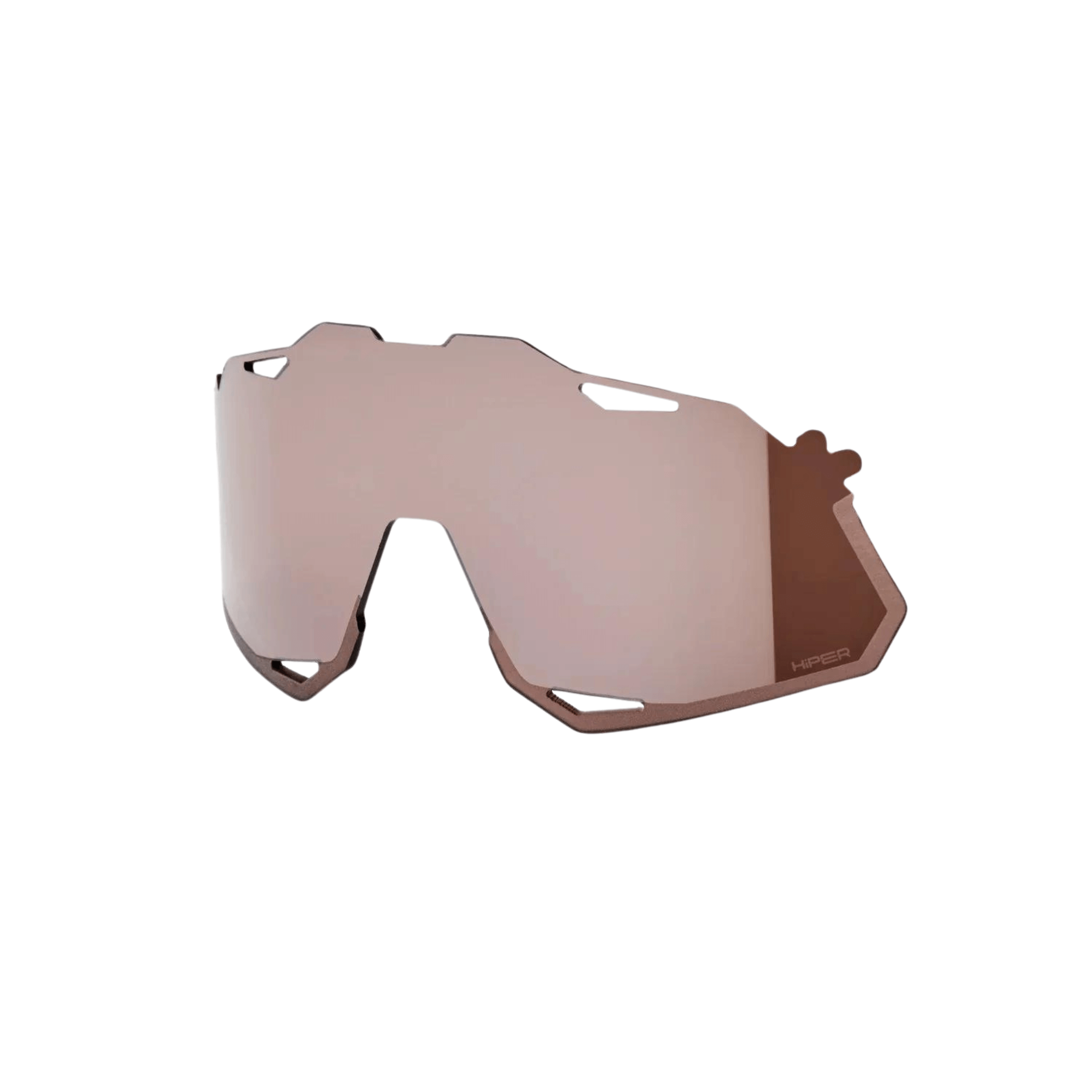 100% HYPERCRAFT XS Replacement Lens with HiPER Crimson Silver Mirror technology for enhanced visibility in sports.