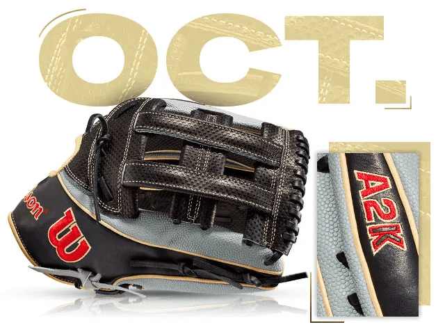 Wilson A2K 1799 SS custom baseball glove from October 2020, showcasing high-quality leather and craftsmanship.