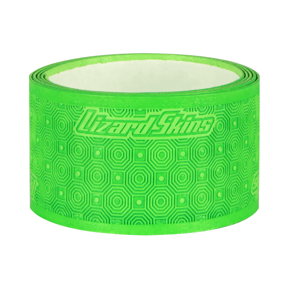 Lizard Skins DSP Lacrosse Grip Tape V2 in vibrant green, designed for optimal grip and mobility for lacrosse players.