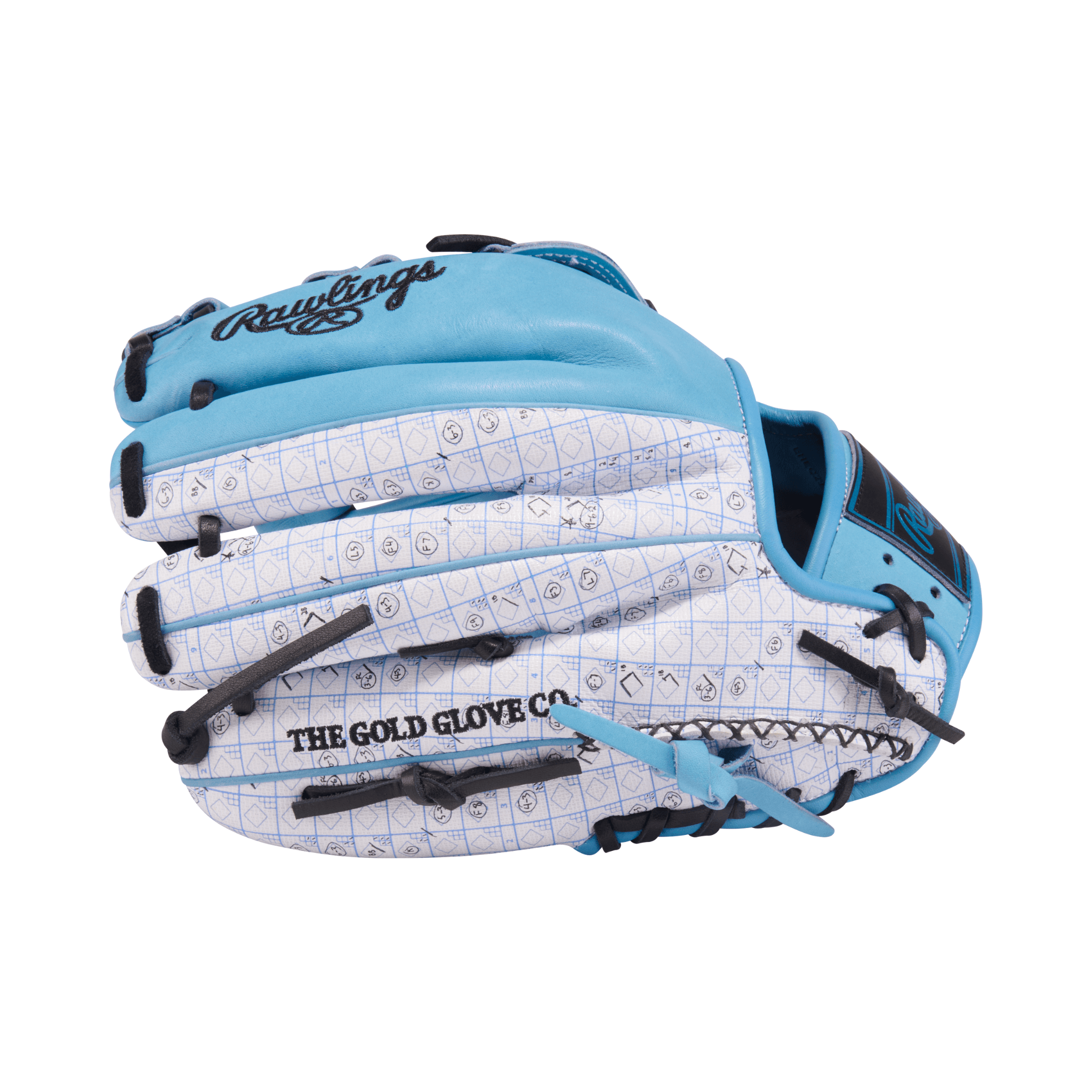 Right Side and Finger Detail of Rawlings Gold Glove Club Glove