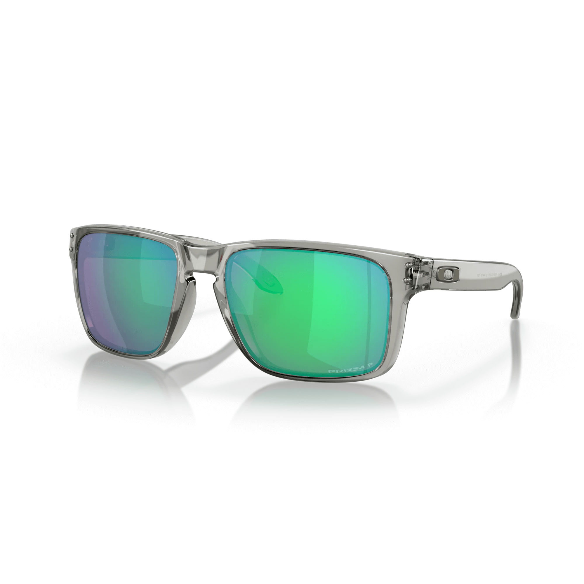 Oakley Holbrook XL sunglasses in gray ink frame with Prizm Jade polarized lenses, ideal for larger faces.