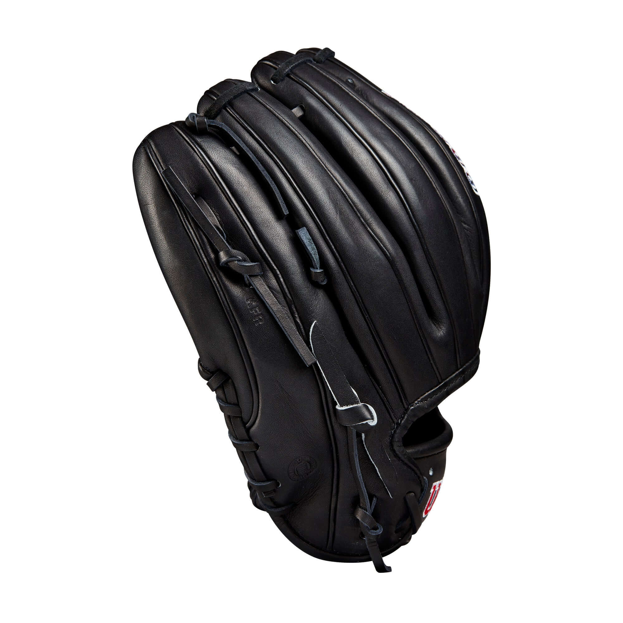 Wilson A2000 1786 glove, 11.5 inches, black Pro Stock leather, designed by Matt McLain, H-Web style.