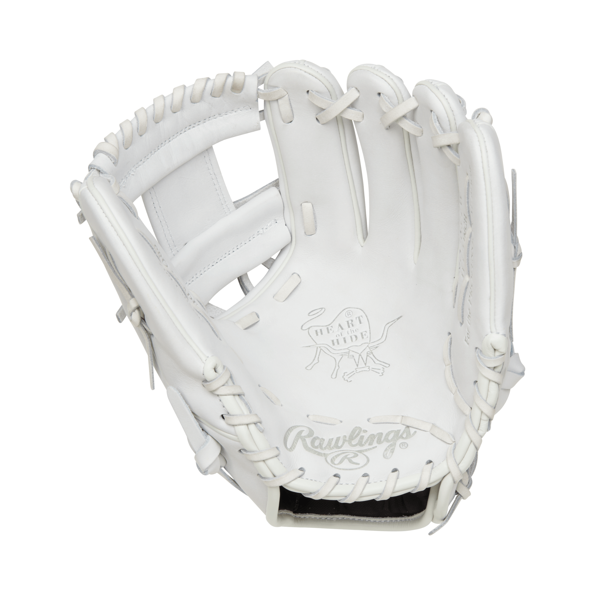 Rawlings Pro Label Elements Series Arctic 11.5" white infield glove showcasing sleek design and craftsmanship.