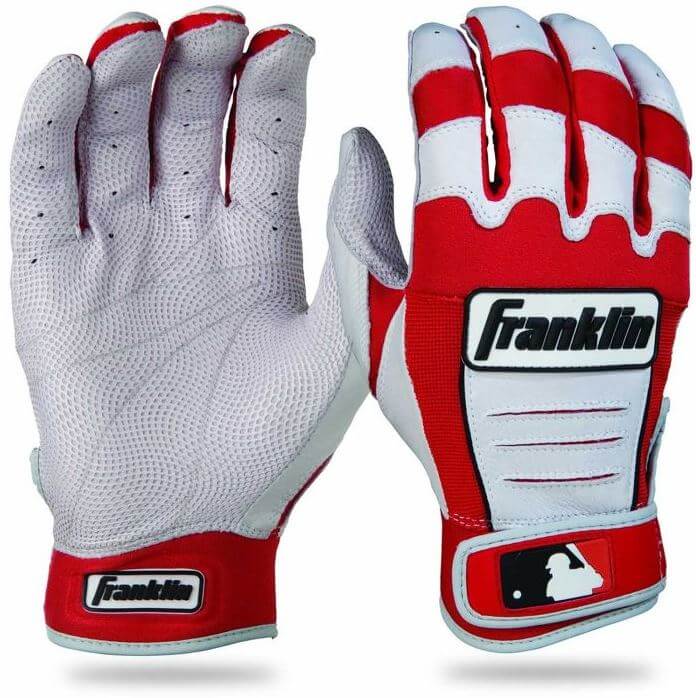 Franklin CFX Pro Batting Gloves - Red/Pearl