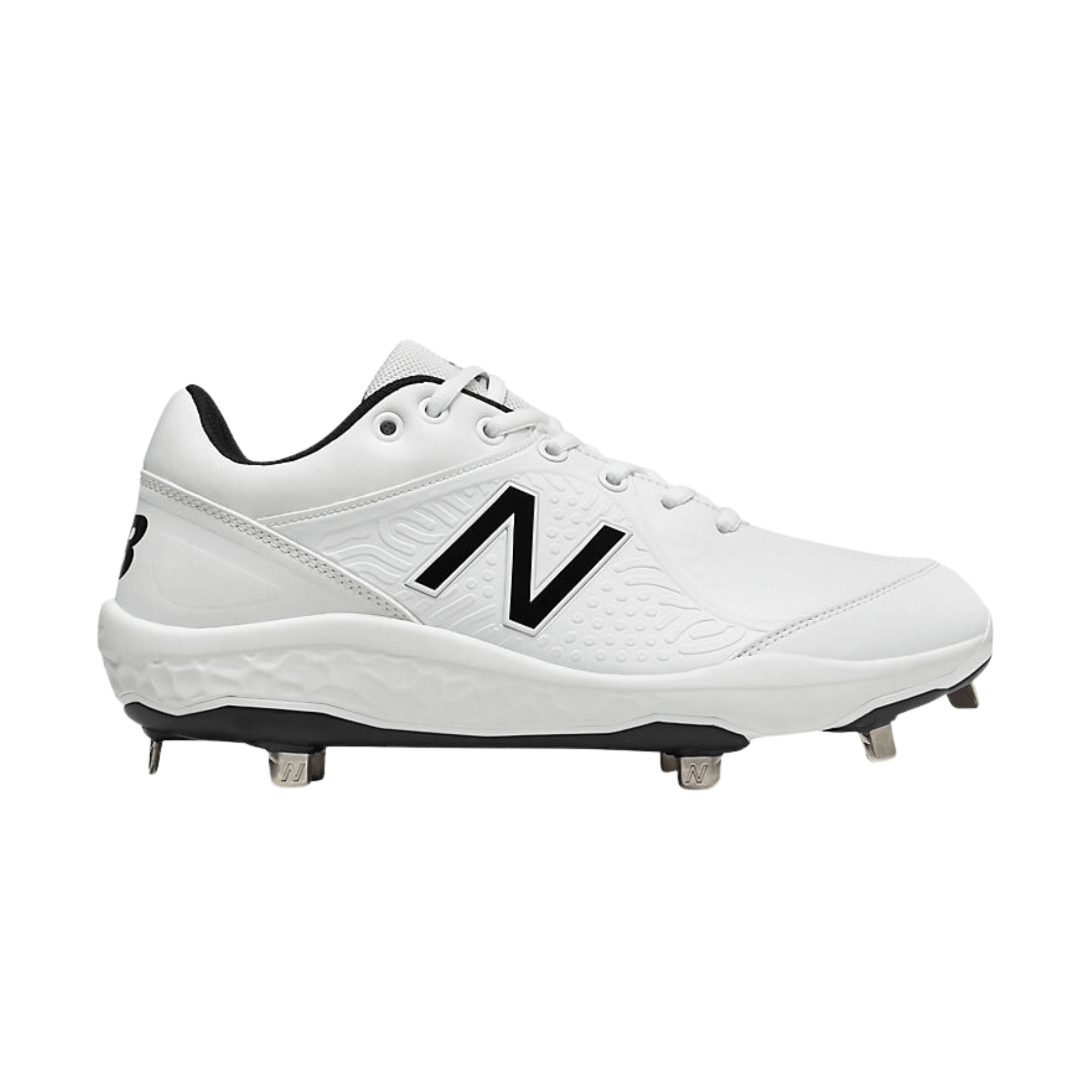 New Balance Low Cut Fresh Foam 3000v5 Metal Cleat White