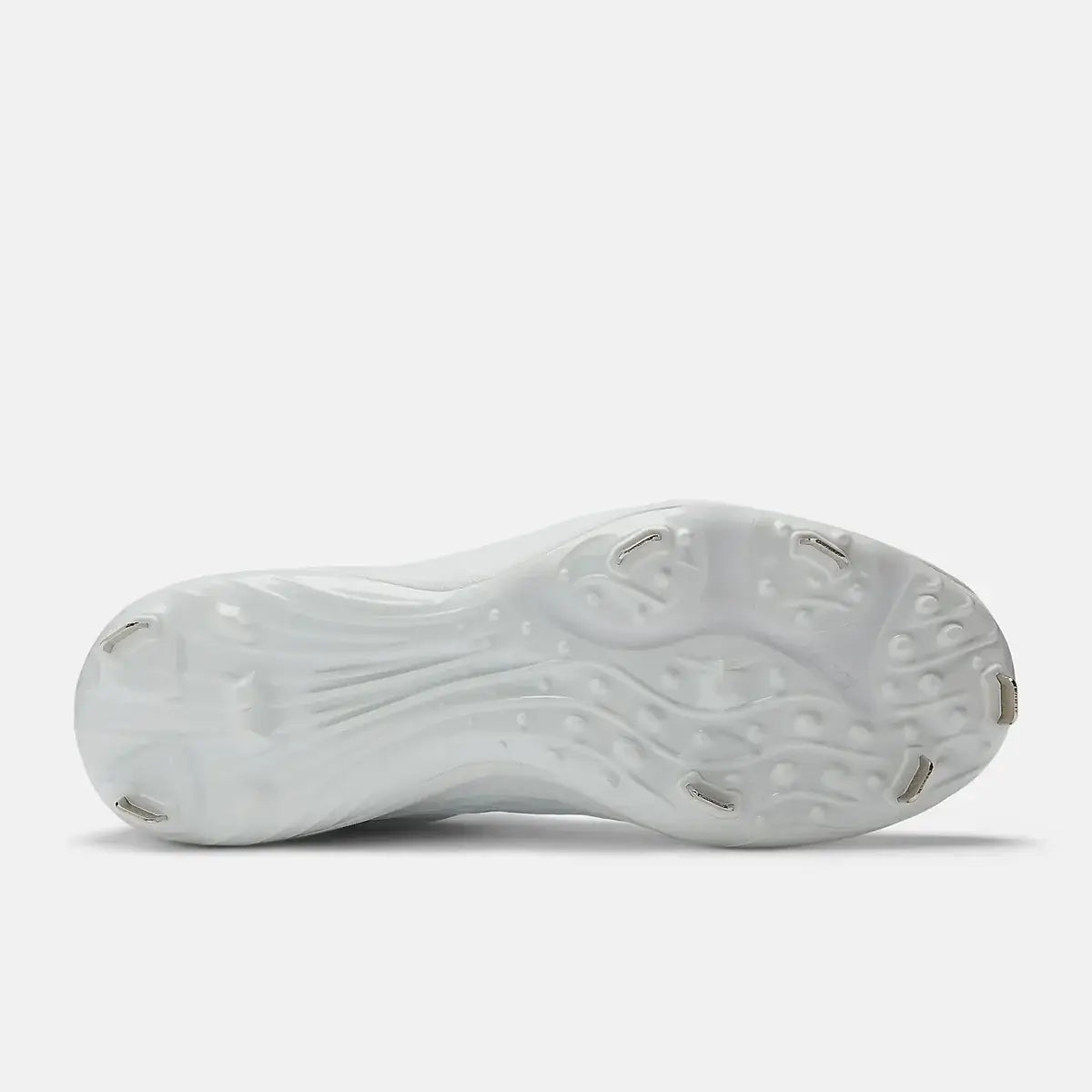 New Balance FuelCell 4040 V8 Cleats | White outsole view showing stud pattern and traction design