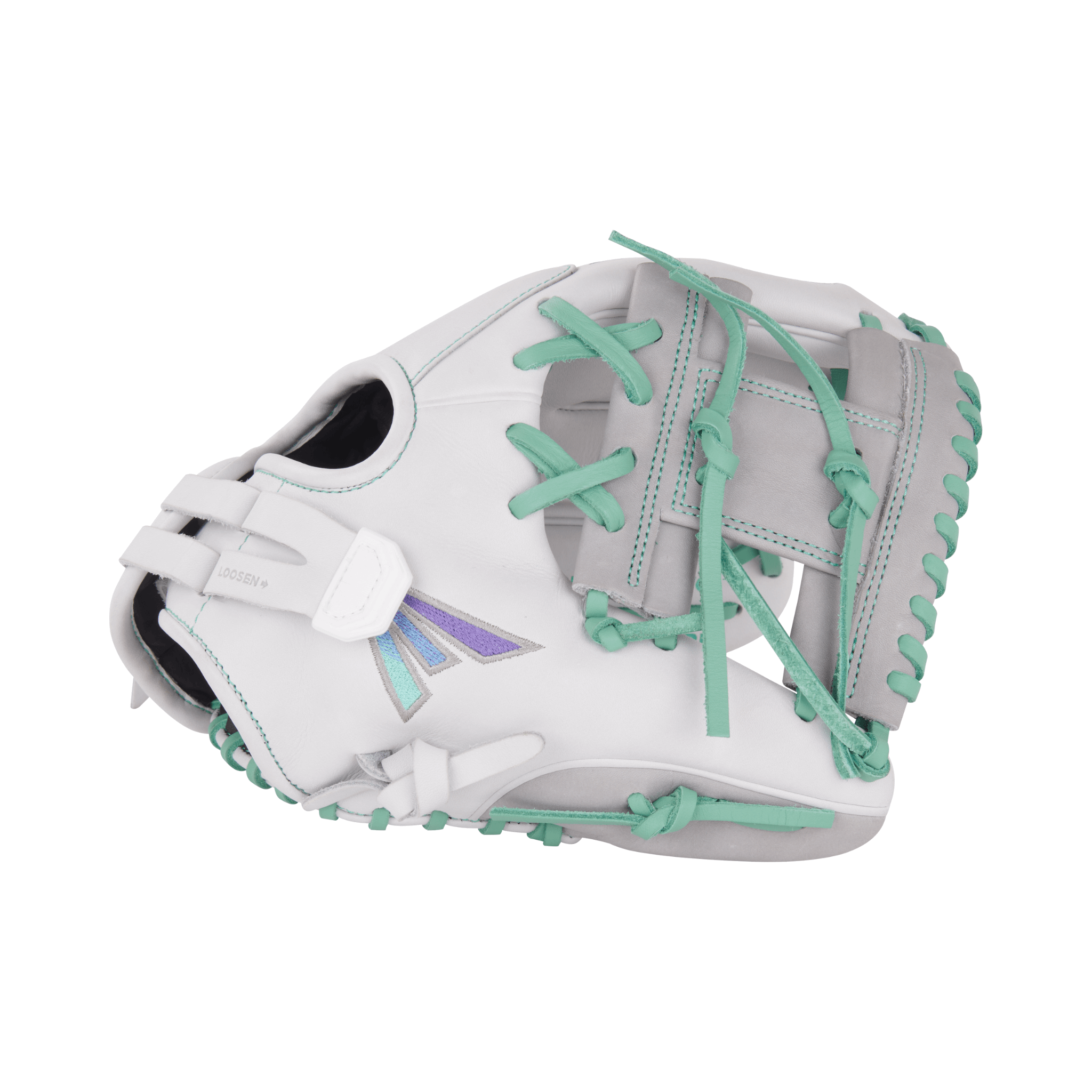 Left Side Showing Thumb of Easton Fastpitch Softball Glove