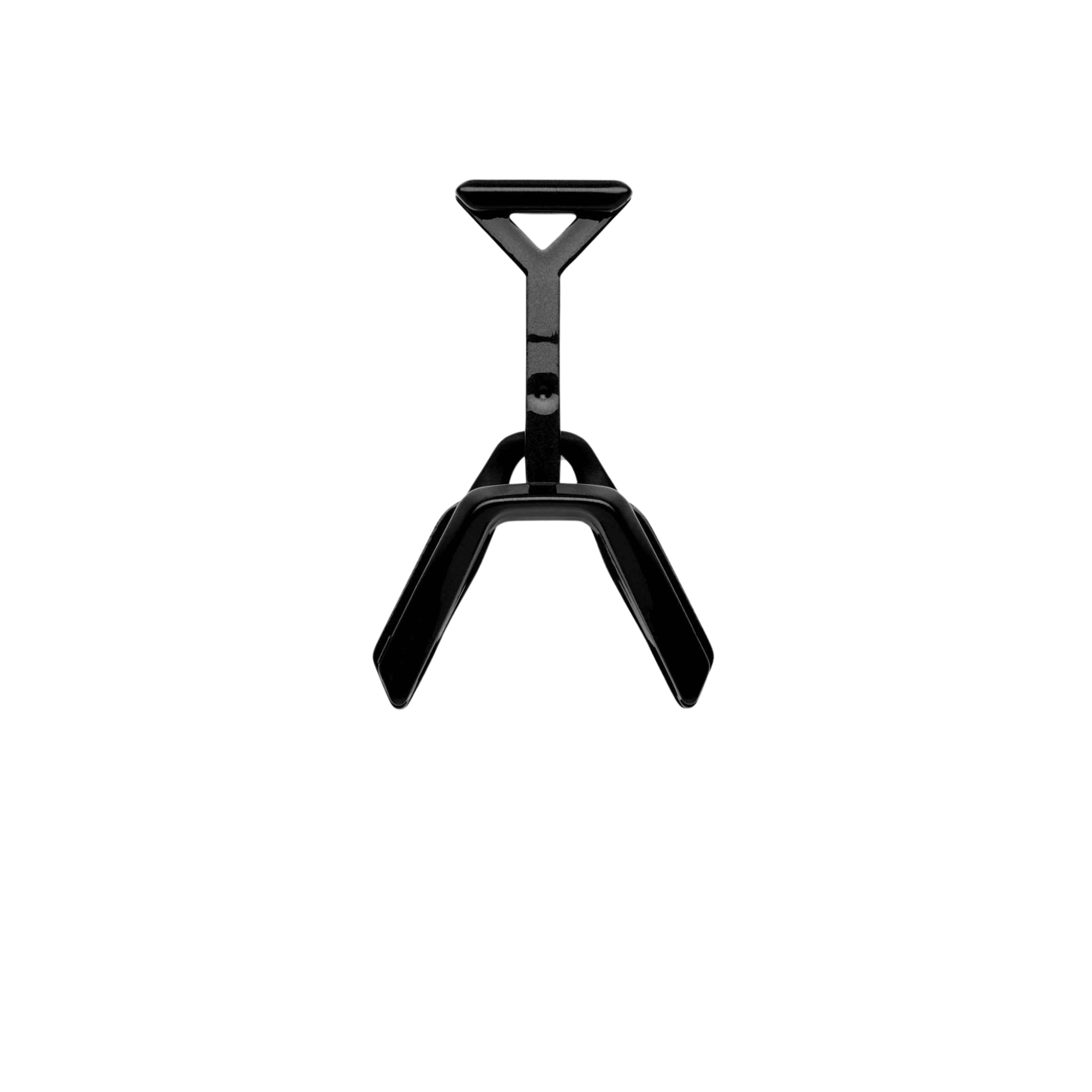 Gloss Metallic Black HYPERCRAFT XS Nose Bridge for baseball, designed for performance and comfort.