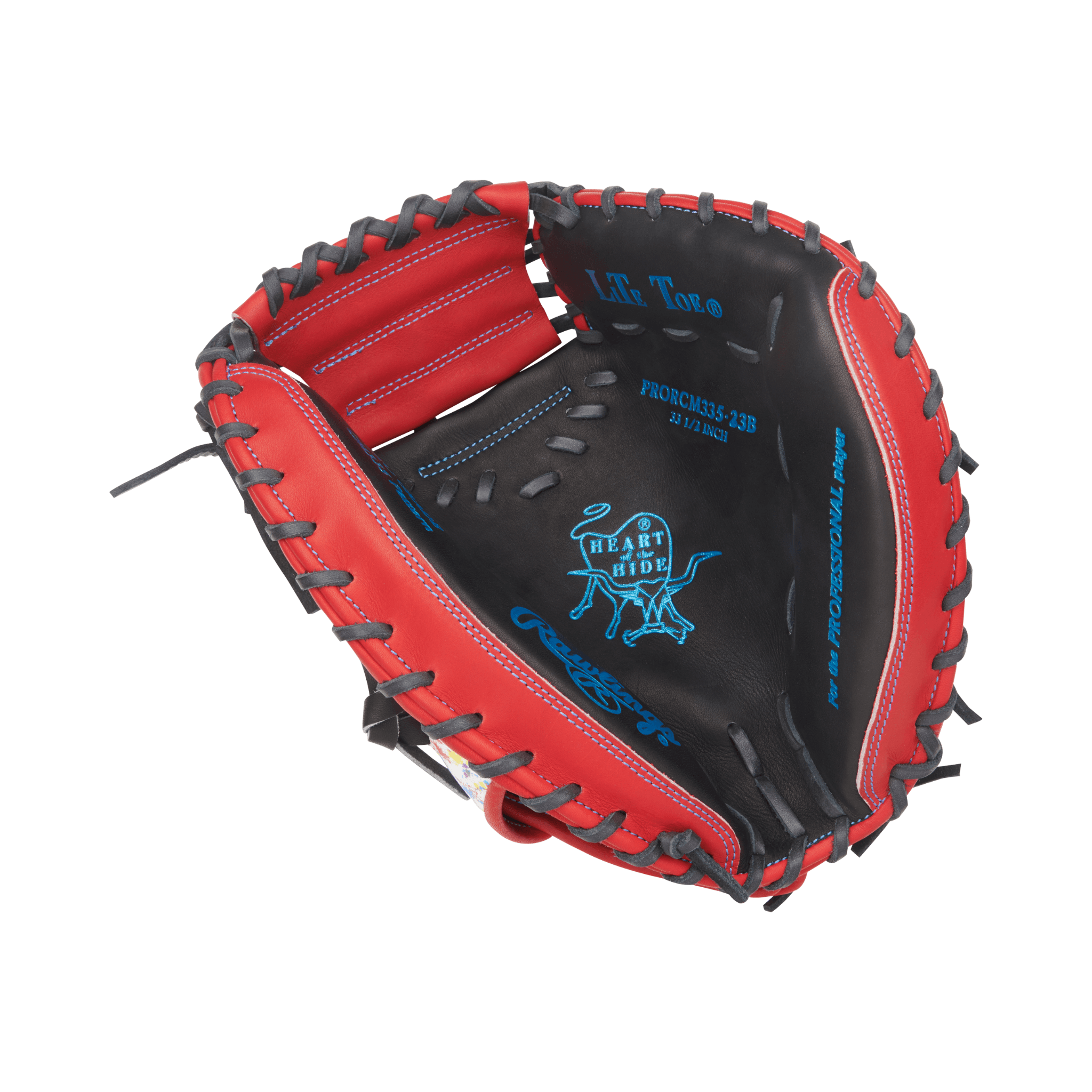 Rear view of Easton Pro Collections Series Mitt with thumb section highlighted