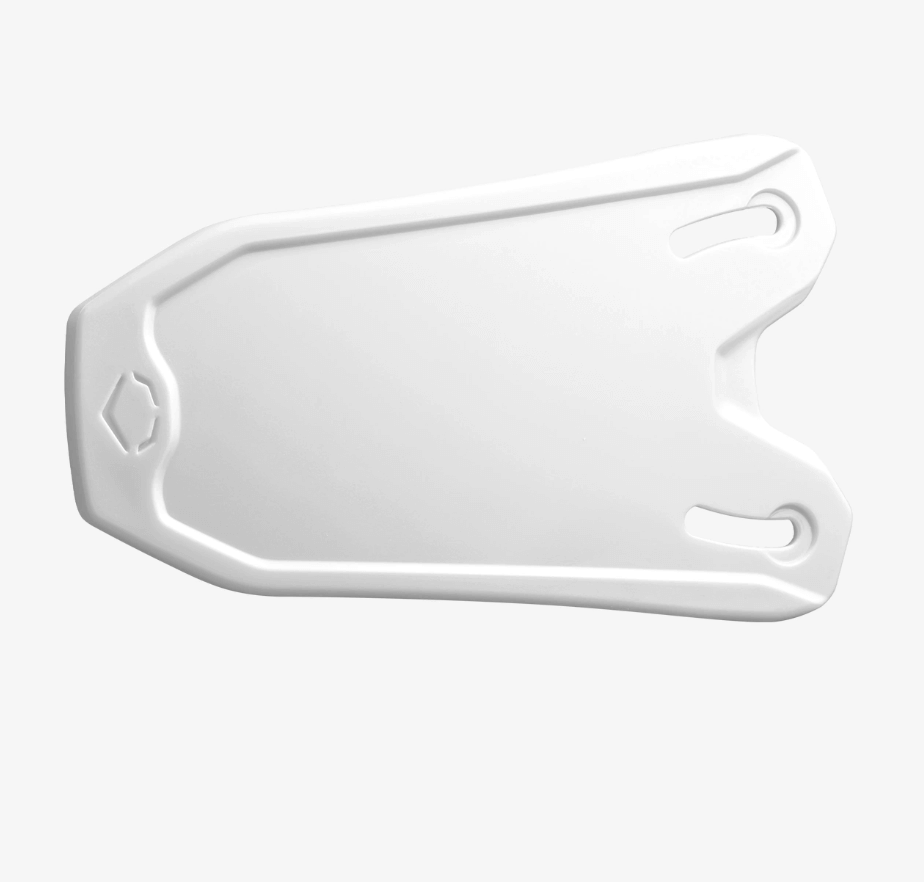 Evoshield XVT 2.0 Bilateral Face Shield - Matte Finish top view, showcasing its sleek design and durable construction.