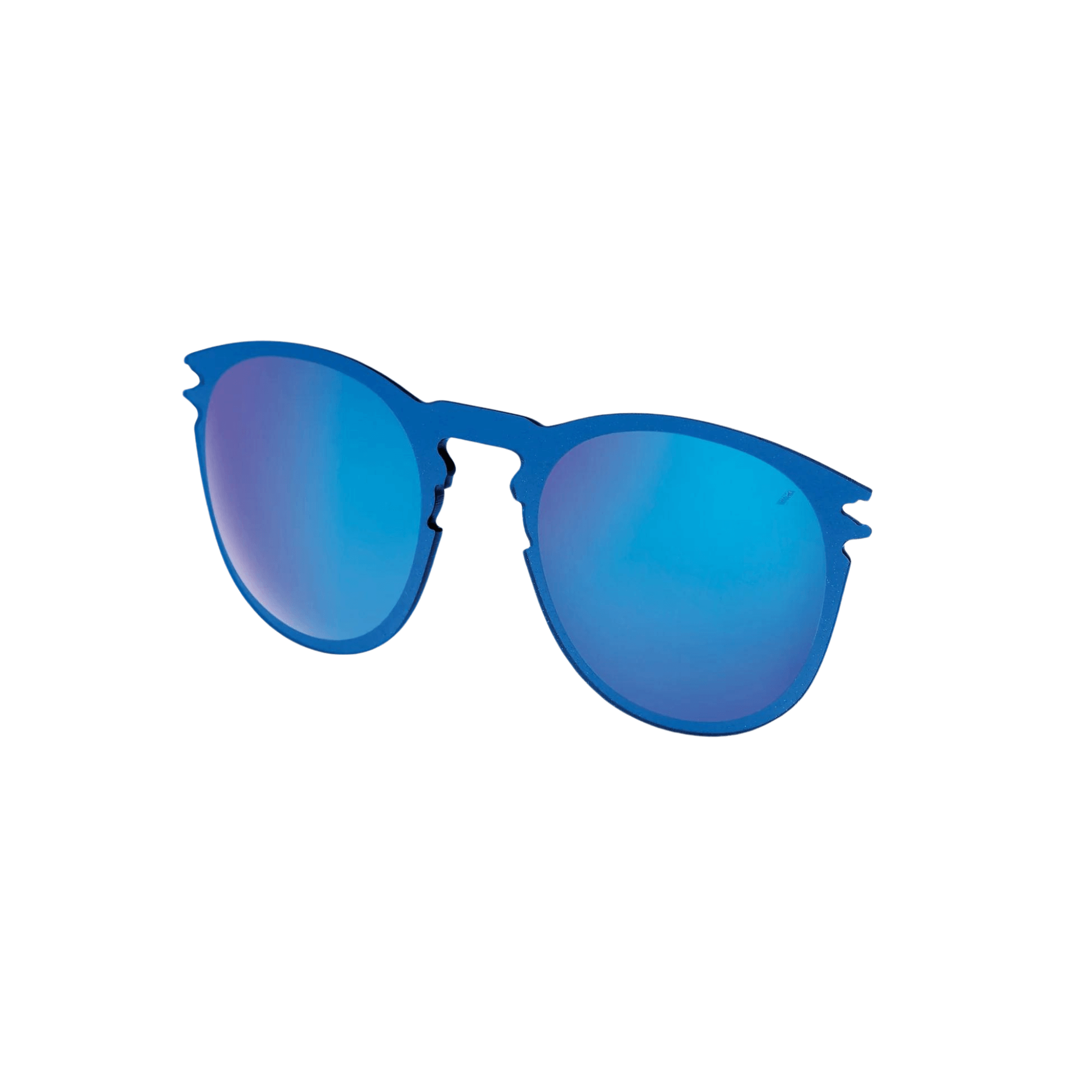 100% LEGERE ROUND replacement lens in blue multilayer mirror for stylish eye protection. Cat 3, 11% light transmission.
