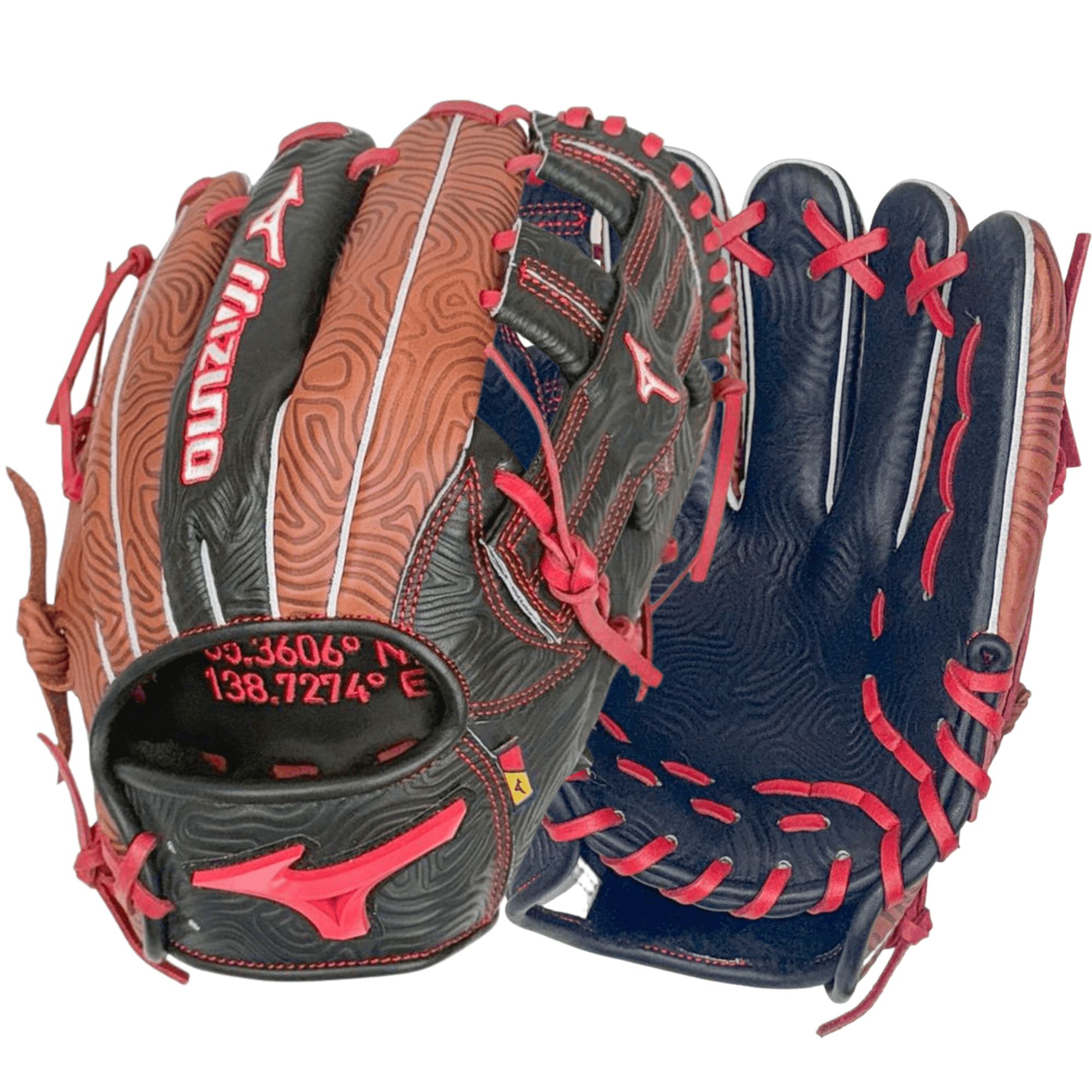 Mizuno GPS-40RALT Pro Select 11.5 inch Altitude baseball glove RH front and back view