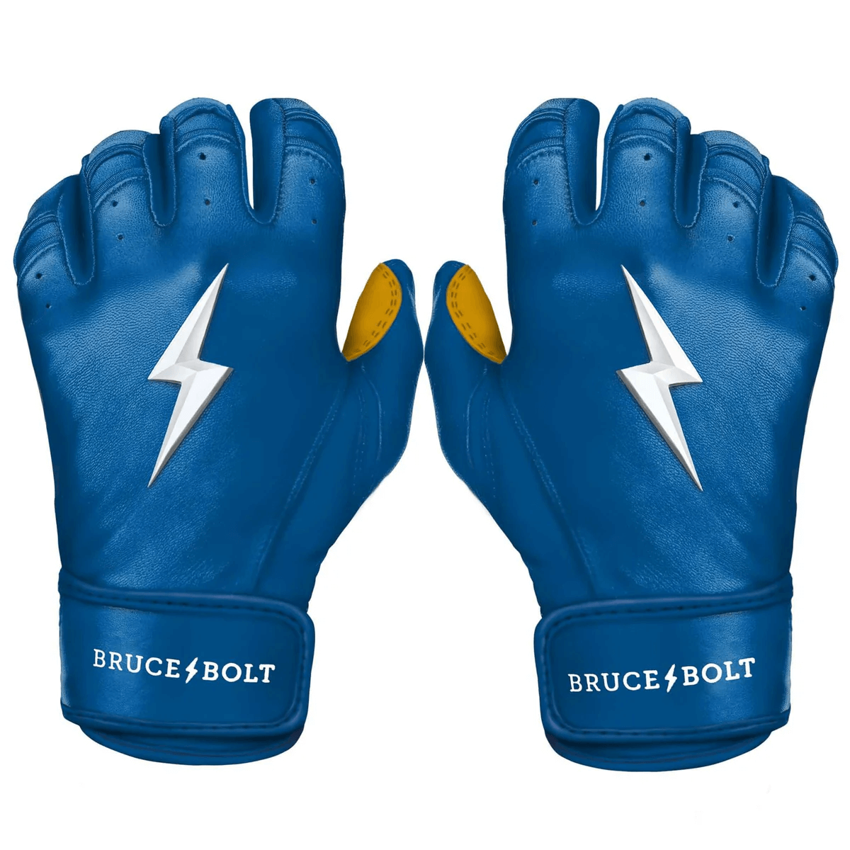 Bruce Bolt Youth Premium Pro Short Cuff Batting Gloves Royal