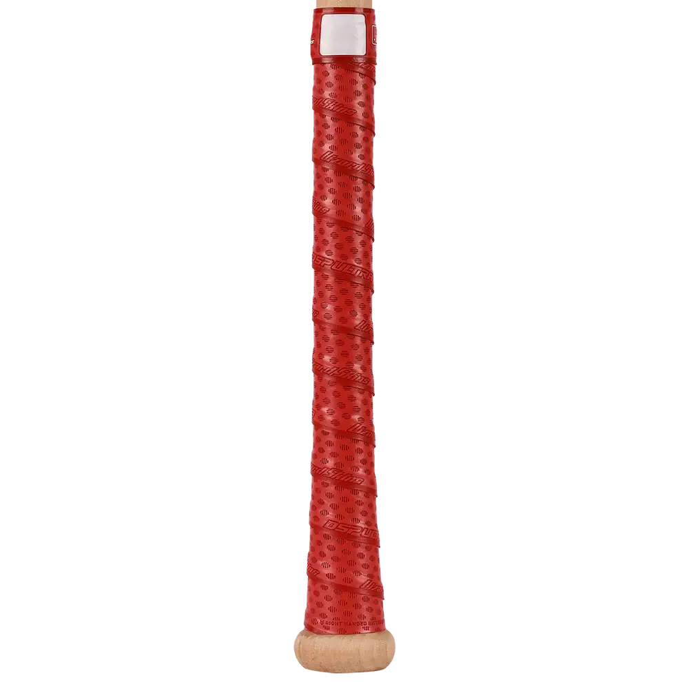 Lizard Skins DSP Ultra Bat Grip in Crimson Red, showcasing premium adhesive and textured surface for enhanced grip and durability.