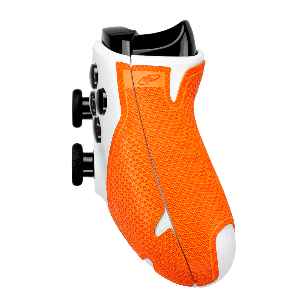 Lizard Skins DSP Controller Grip for Xbox One in tangerine, featuring multi-textured slip-resistant design for enhanced control.